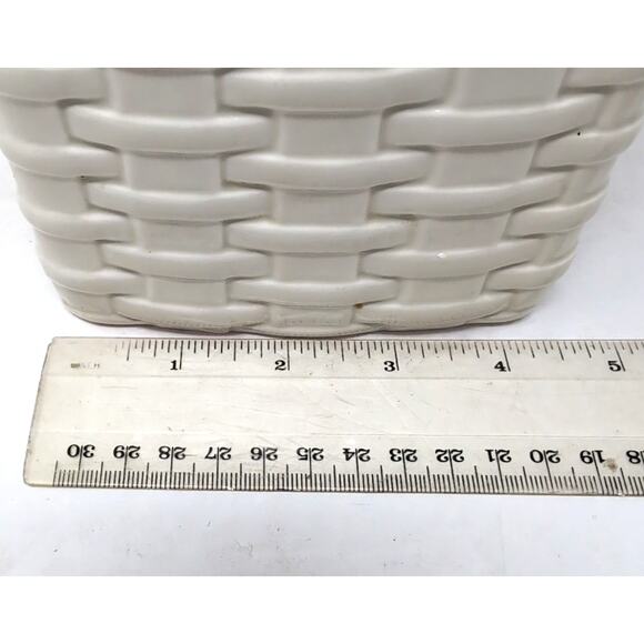 VTG Fitz & Floyd Canister Kitchen Harvest Basket Weave Colorful Vegetables READ - Picture 15 of 16